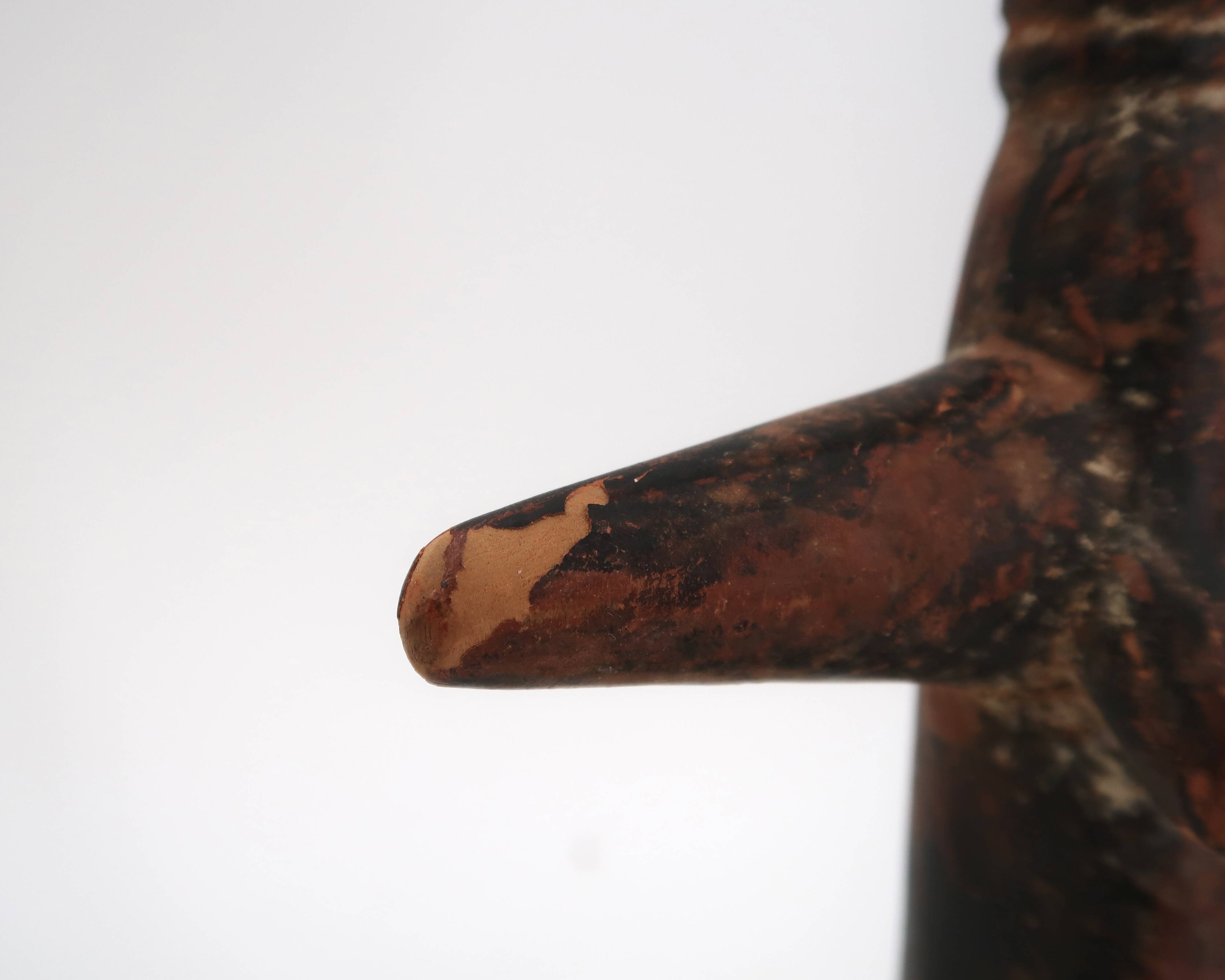 Ashanti Akuaba African Art Statue from Ghana, wooden, 1980s.