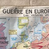 School poster School Map War 1939 1945