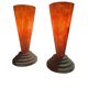Set 2 postmodern 50 cm stepped sand and fiberglass lamp