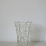 Hexagonal vase with geometric patterns in art deco style, 1950