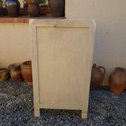 Art Deco chest of drawers in white painted wood with 4 drawers