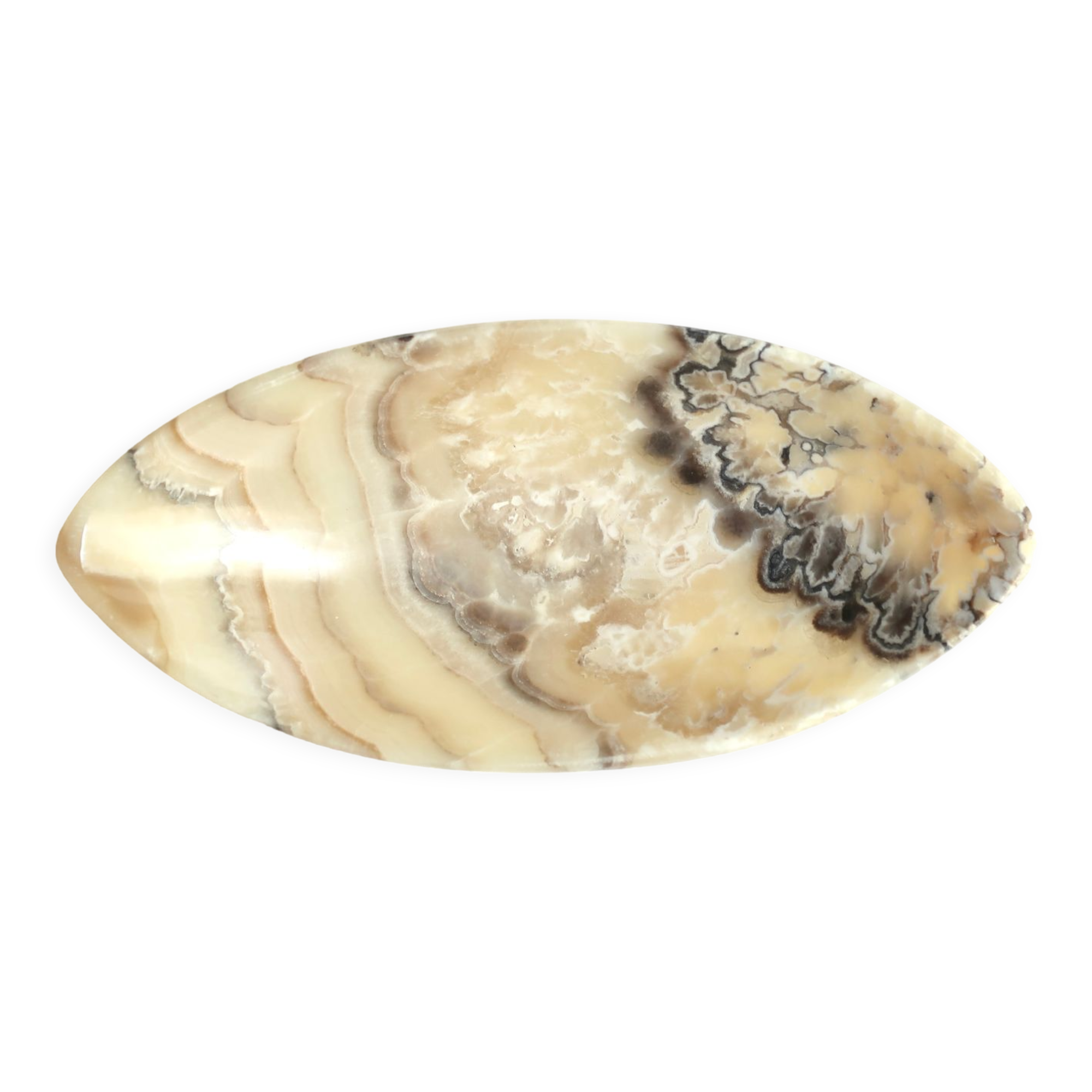 Mexican tidy in carved stone, 70s