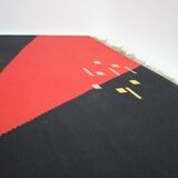 Abstract Design Geometric Carpet Kilim / Rug, 1960s