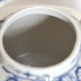 Chinese ceramic teapot with blue patterns