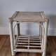 Rattan side table / bedside table 50s-60s