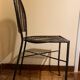 Lot de 4 Chaises en Fer Forgé et Rotin