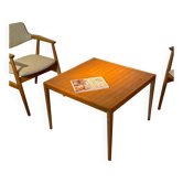 Table basse scandinave vintage en chêne doré "Evie"