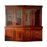 Library with 4 doors in solid cherry