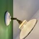 Vintage wall lamp with white and gold granite glass shade