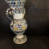 Vase Morocco amphora 28.5cm ceramic hand painted Moroccan art vintage old