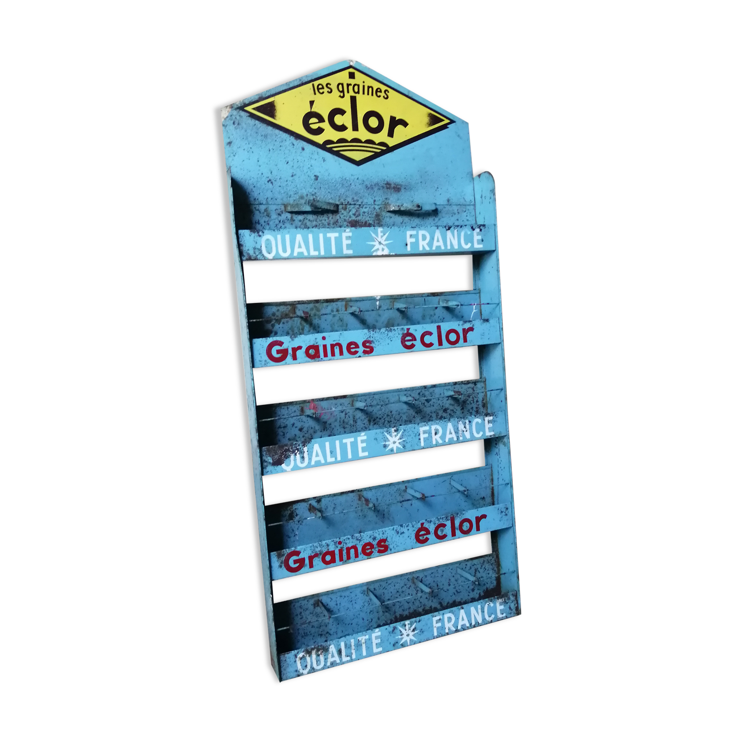 Antique display for eclor seed sachet