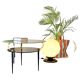Mid Century Modern Glass Table in the style of Fontana Arte, Italy 1950s