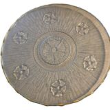 Round glass fruit dish