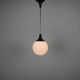 Czechoslovak opaline glass pendant globe, 1970s
