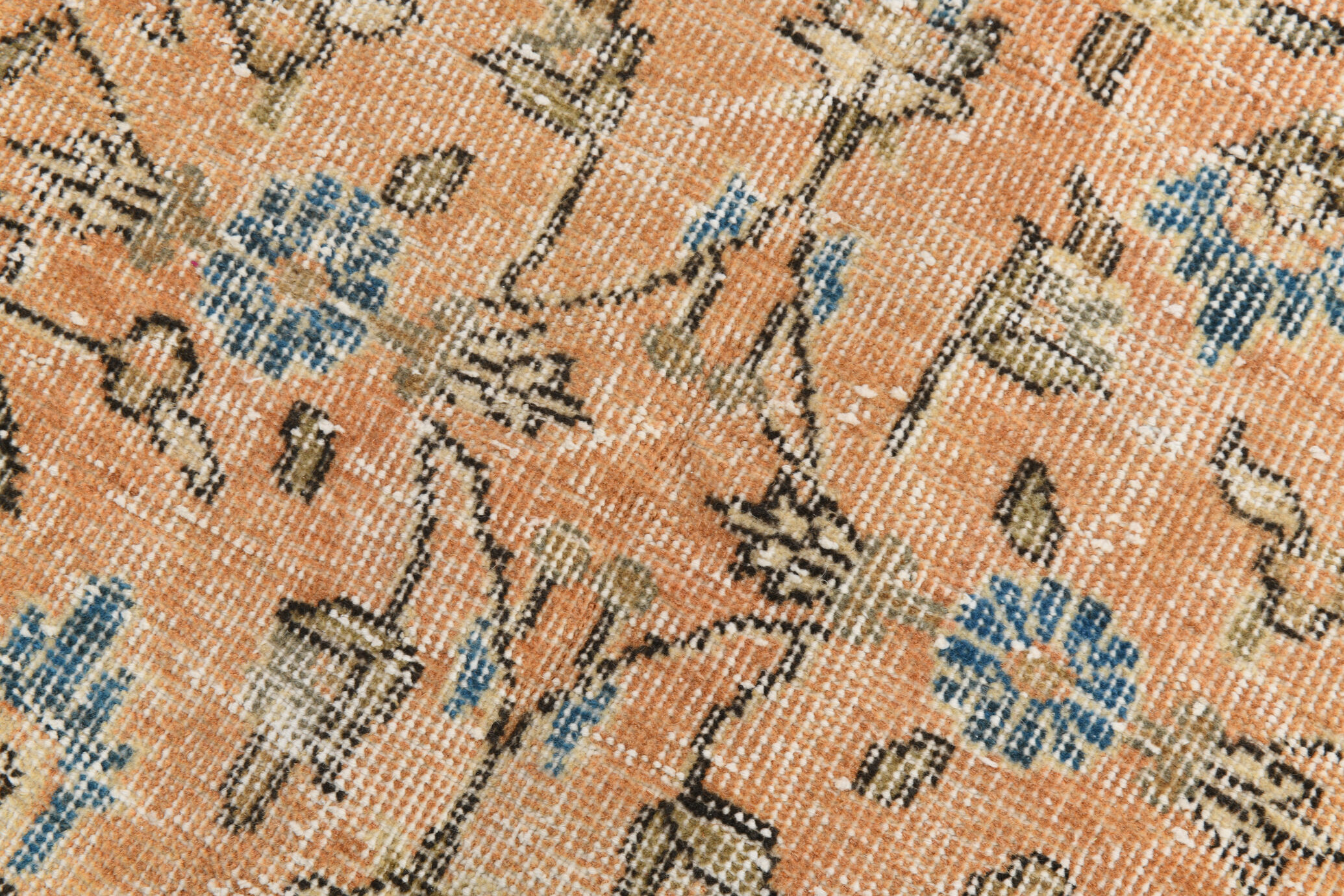 6x10 Pale Orange Floral Turkish Rug, 195x313Cm