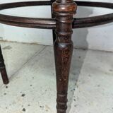 Curved wood armchair J&J khon office