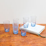 Biot blue water glasses, set of 6