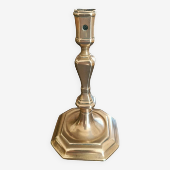 Louis XIV candlestick in gilded bronze