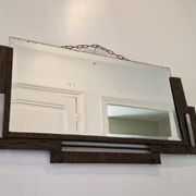 Antique beveled wrought iron mirror circa 1930