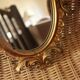 Mirror gilded wood worked vintage