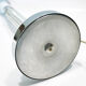 Table lamp glass er metal chrome 1970's