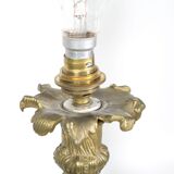 Paire de lampe Rococo Bronze