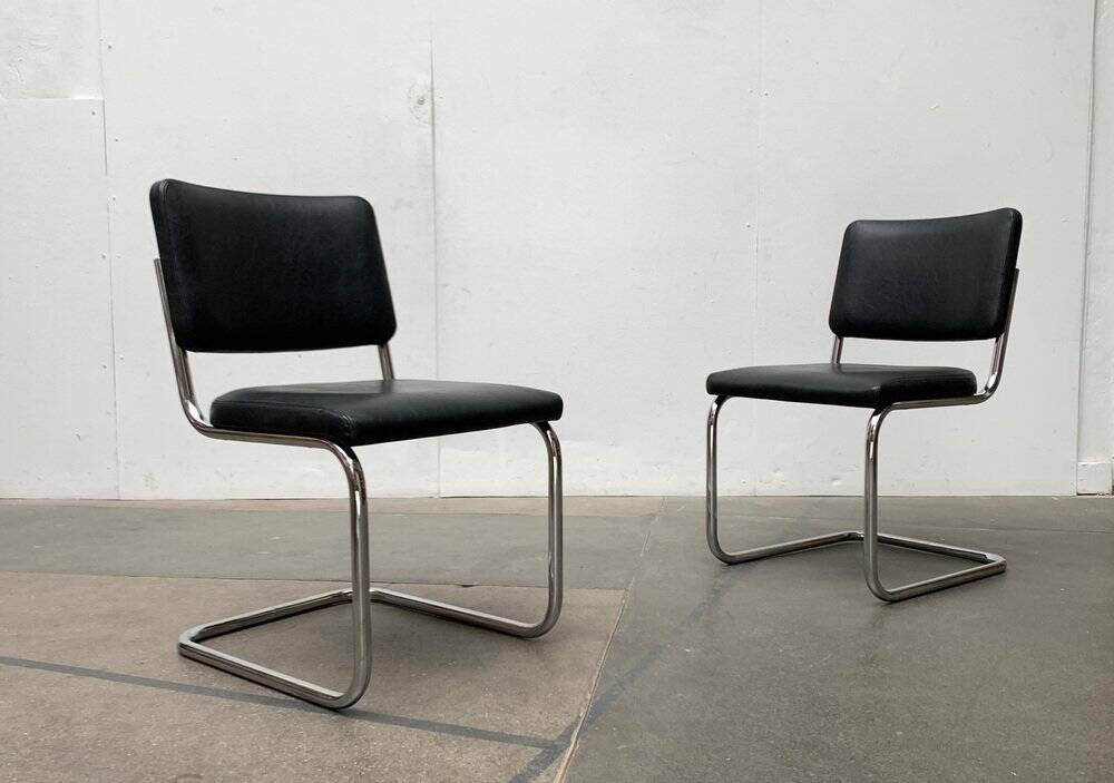 German cantilever chair Mi-century S32 by Marcel Breuer & Mart Stam for Thonet, 1970s