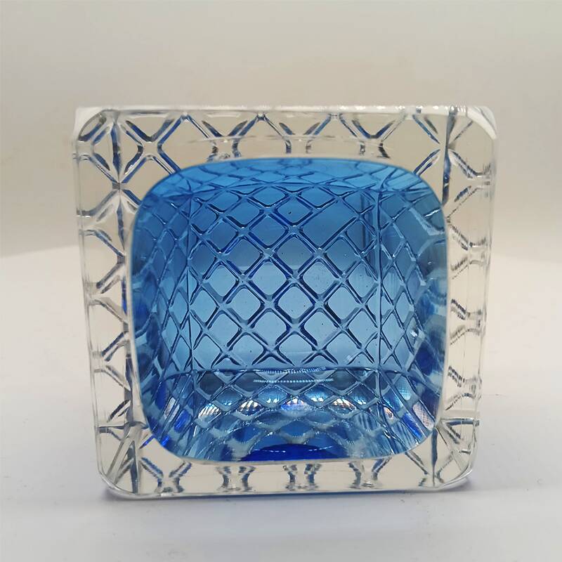 1960s Square Ashtray or Catch-all in Murano Glass by Mandruzzato.