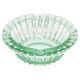 Green crystal glass bowl ashtray, mid-century, Italy, 1970s.