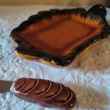 Plat apéritif Beurrier feuille Vallauris