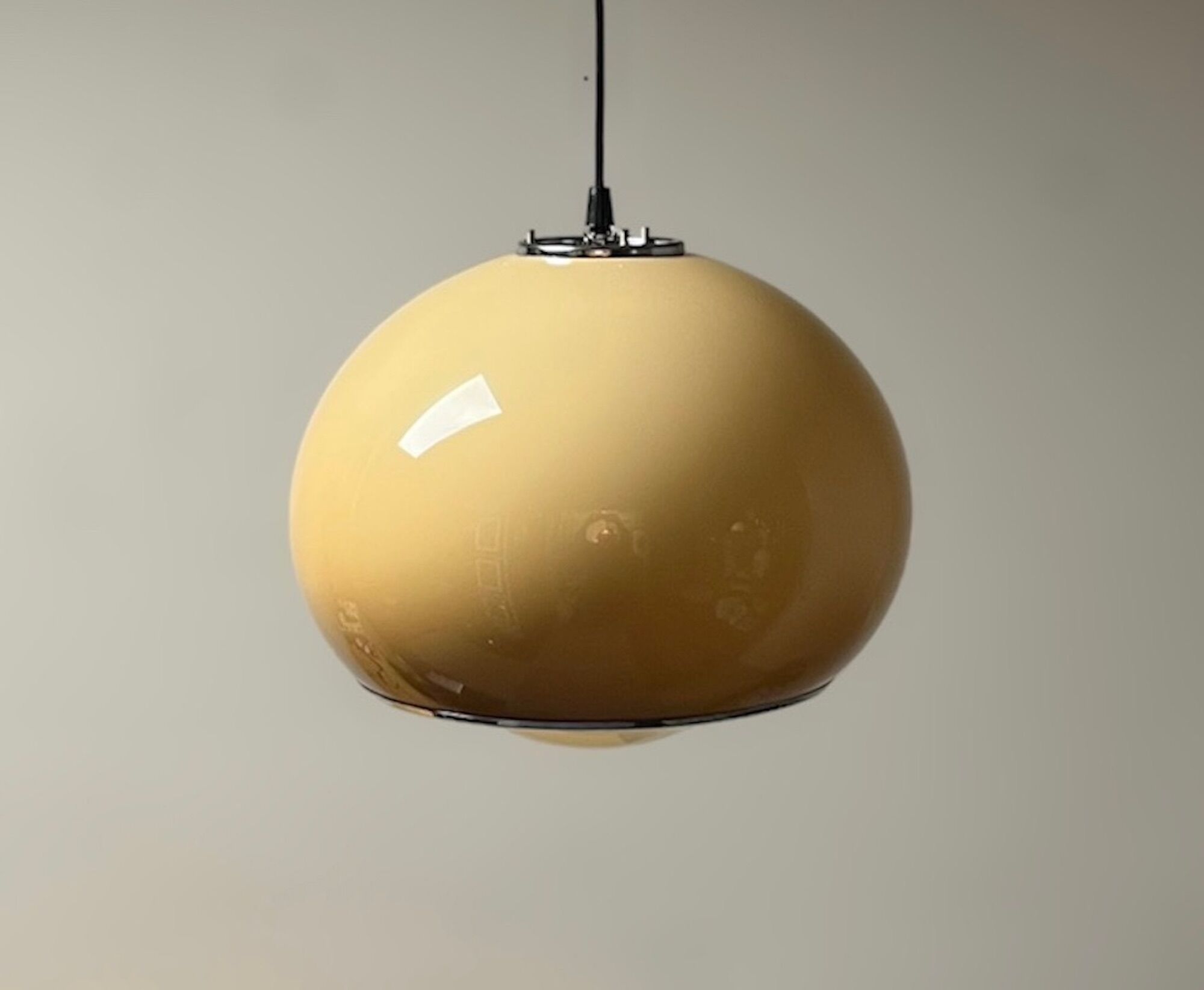 Space age lamp bud gradient brown harvey guzzini, 60s