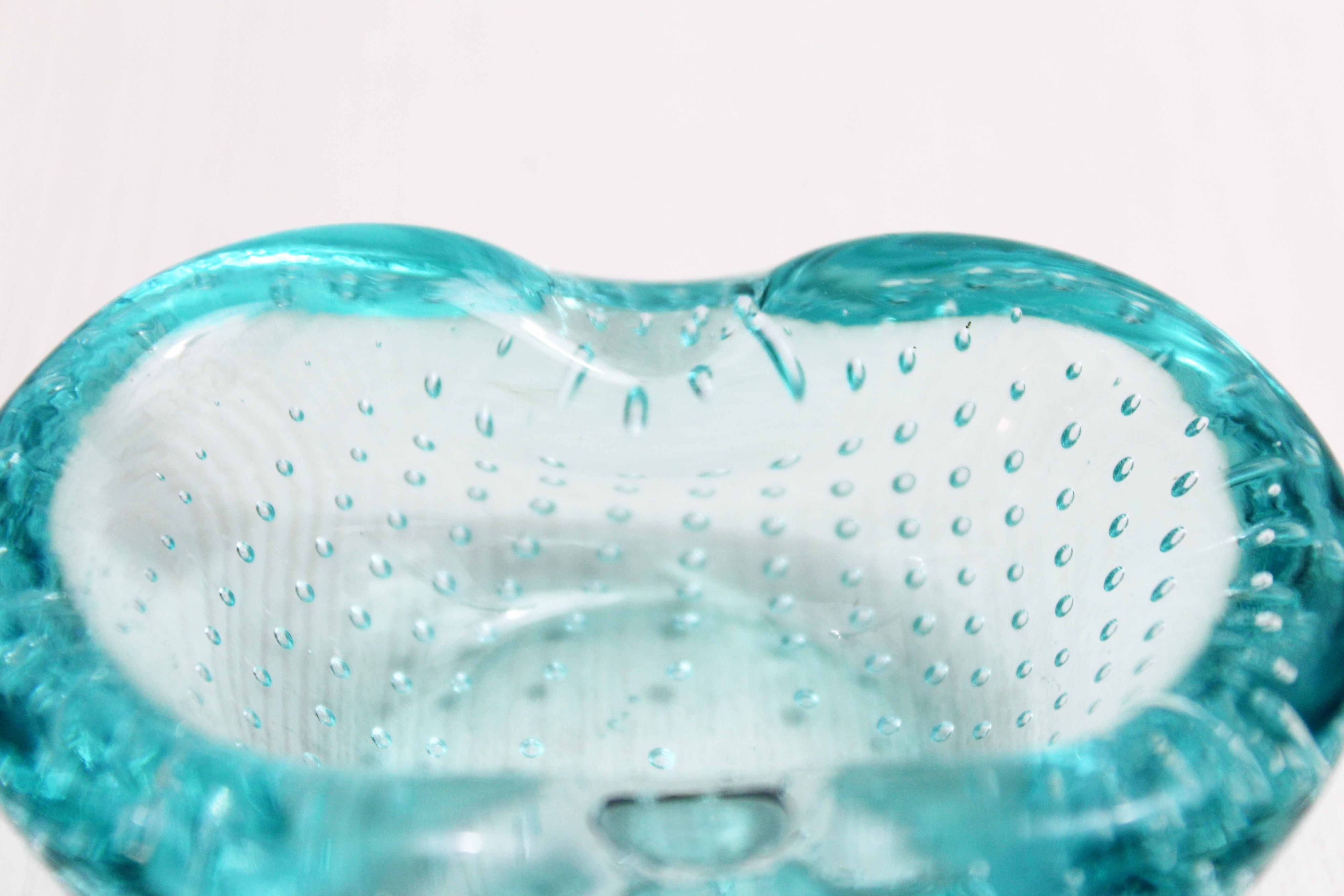 Bubble glass ashtray