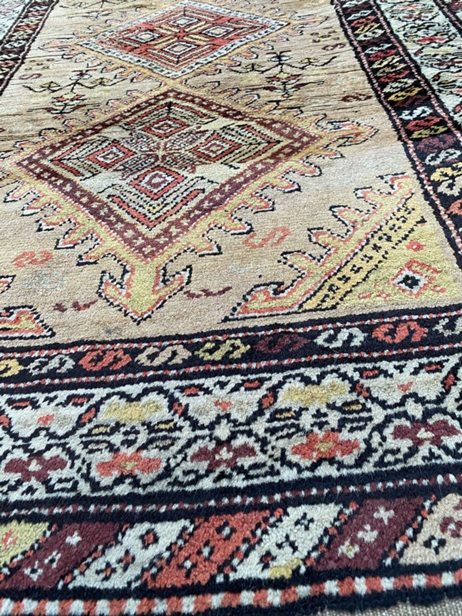 Ancient Persian Kurdish carpet for corridor 108x352 cm
