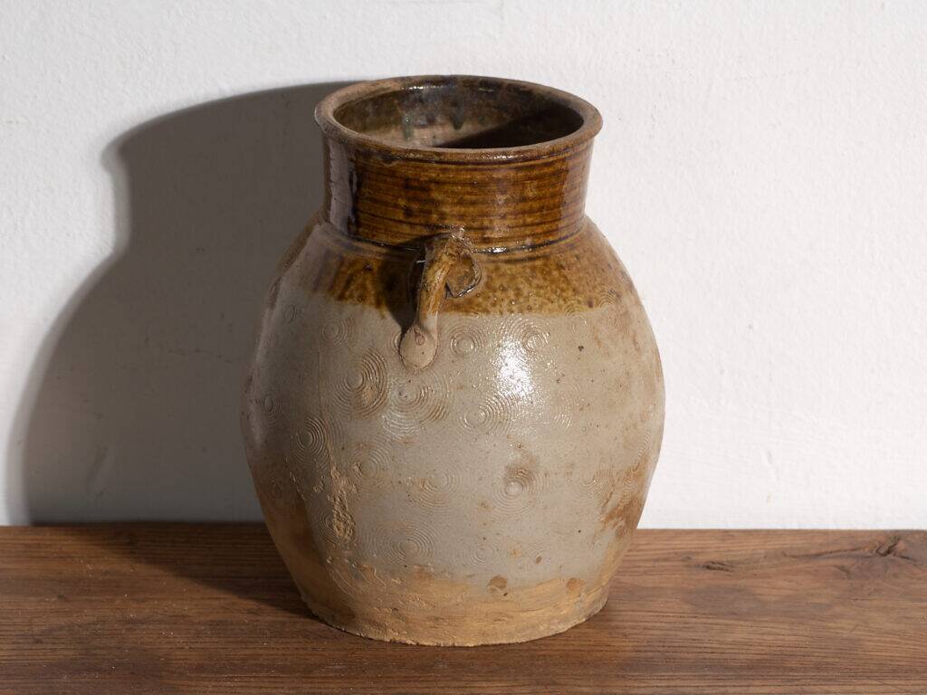 Vase ancien chinois en grès émaillé – Chine, vers 1900