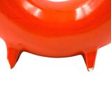 Space age orange ceramic vase, Italy ca. 1960