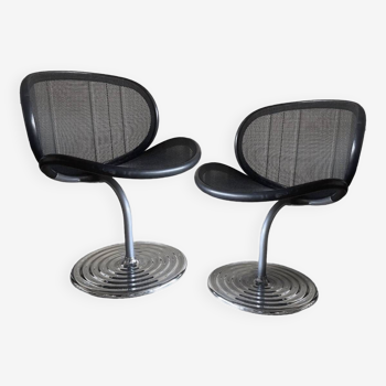 Paire de chaises design O-line par Herbert Ohl