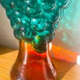 Glass grape cluster ewer/pitcher
