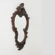 Rococo Style Carved Wooden Mirror with Cartouche-Shaped Glass, Italy