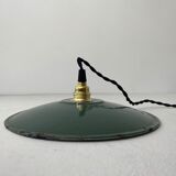 Old industrial blue grey enamelled suspension