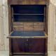 Empire period secretary in walnut, oak and black marble top