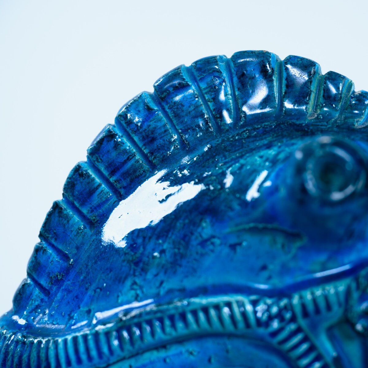 Rimini Blu horse sculpture by Aldo Londi for Bitossi, Italy, 1970s