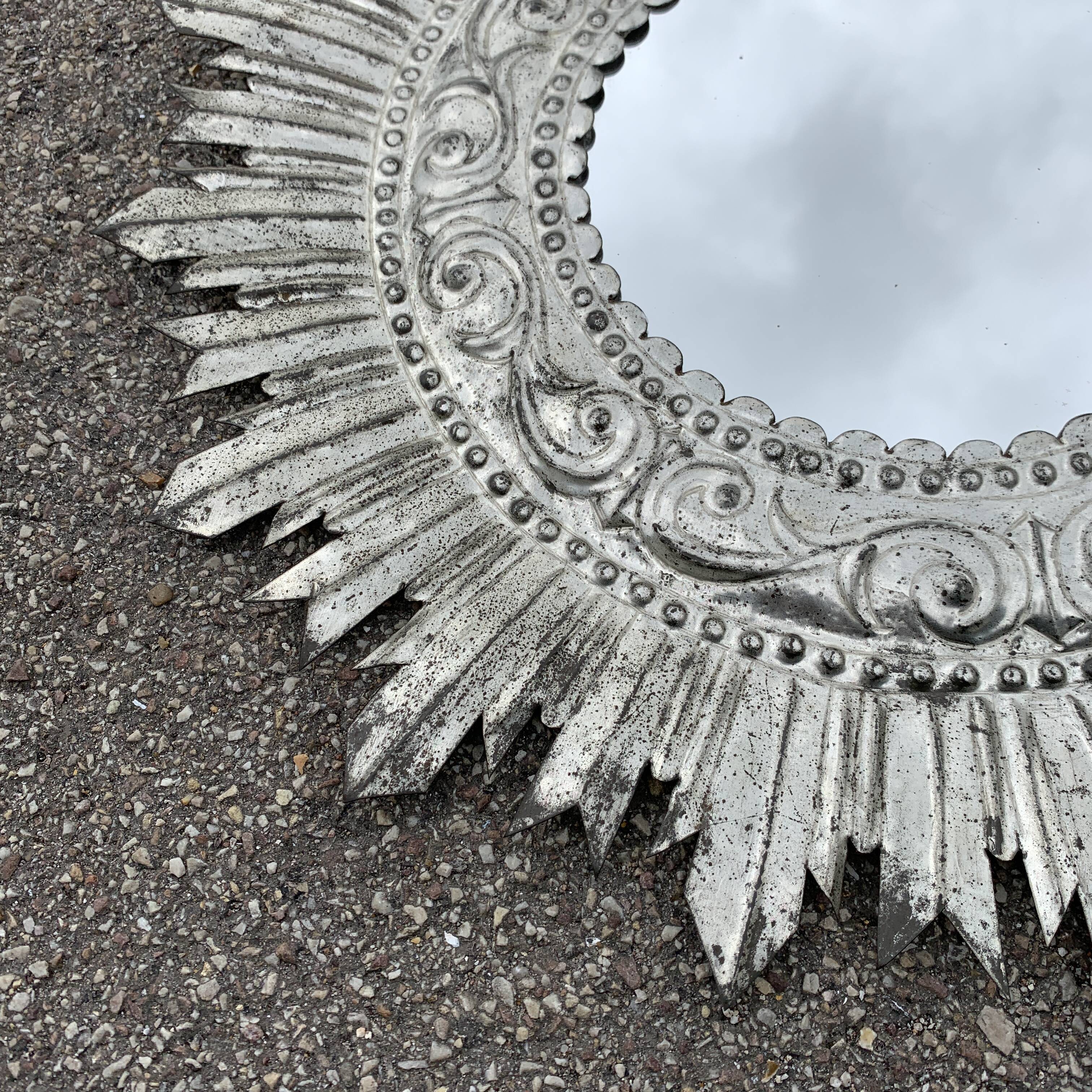 Tin sun mirror - 48cm