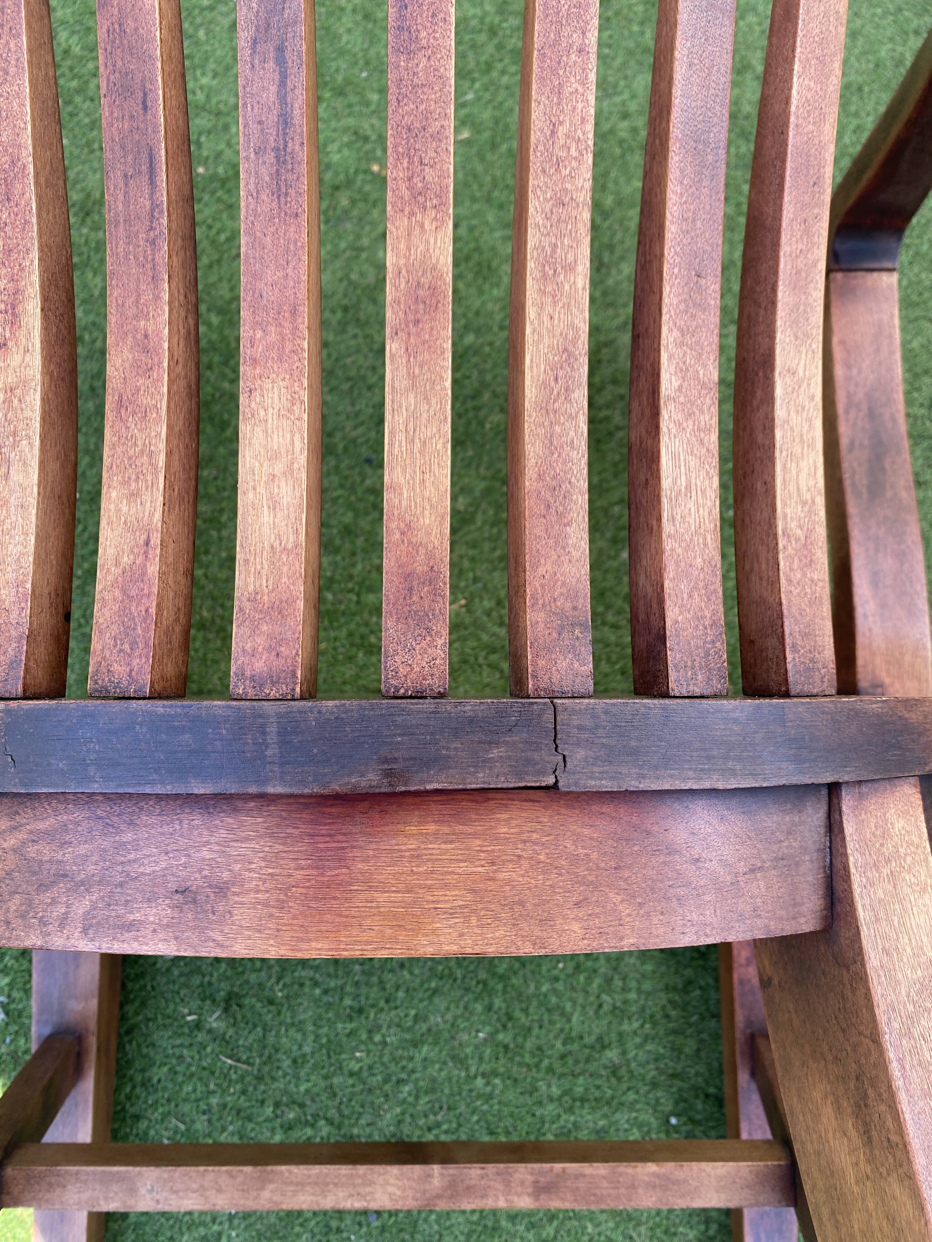 Exotic wood armchair