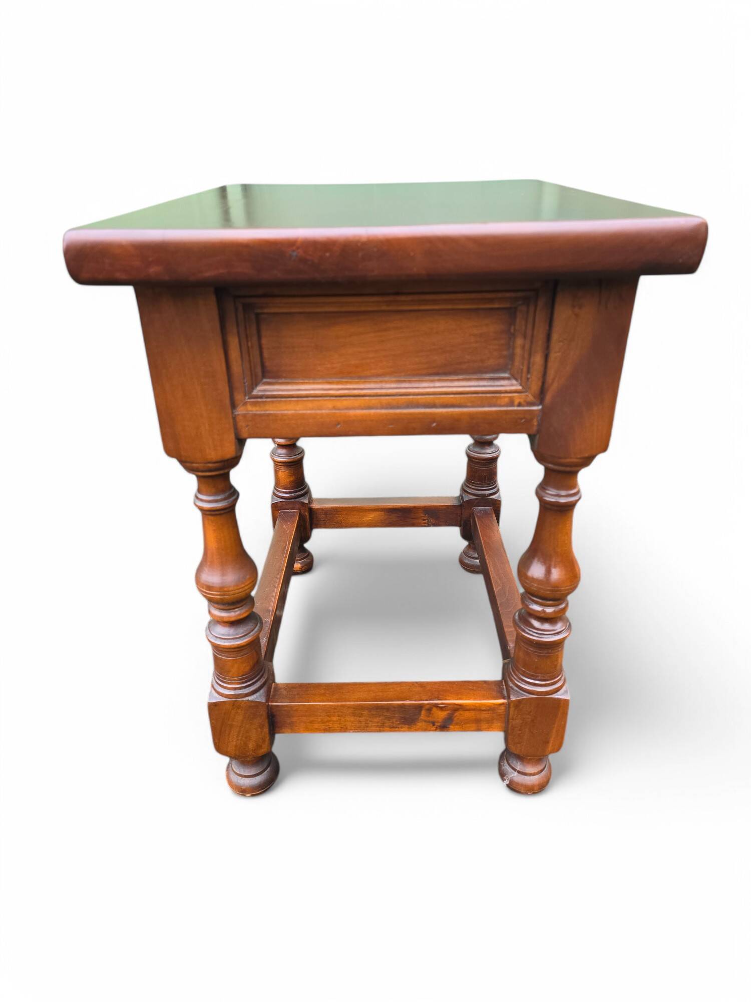 Vintage dark wood bedside table