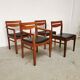 Set de 4 chaises scandinaves vintage teck