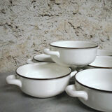 Set of 6 ramekins with Villeroy & Boch porcelain handle