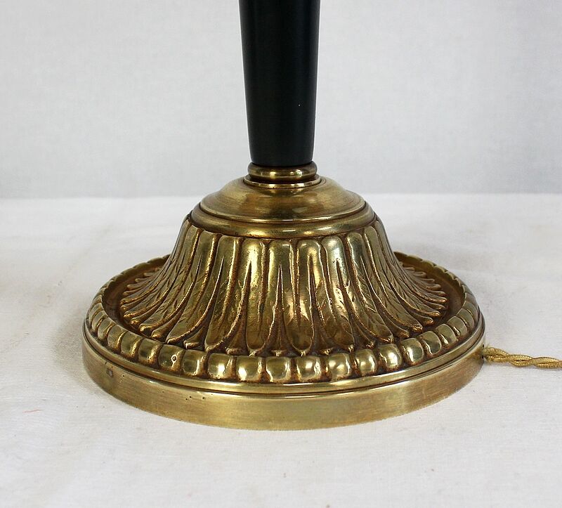 Golden brass lamp, empire style - early twentieth century