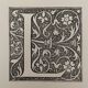 Lithographie gravure alphabet lettre L de 1897
