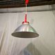 80s brushed aluminum pendant light