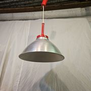 80s brushed aluminum pendant light